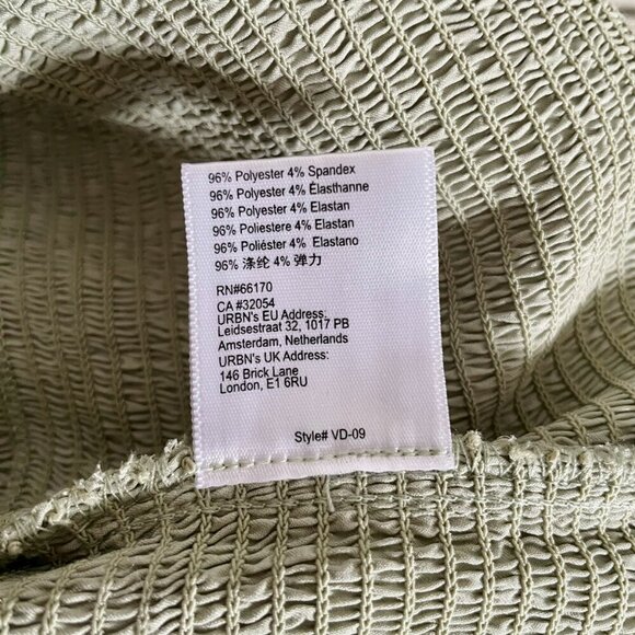 V Chapman Lily Sage Ruffle Smocked Maxi Dress Size 4 NWT - Picture 8 of 9